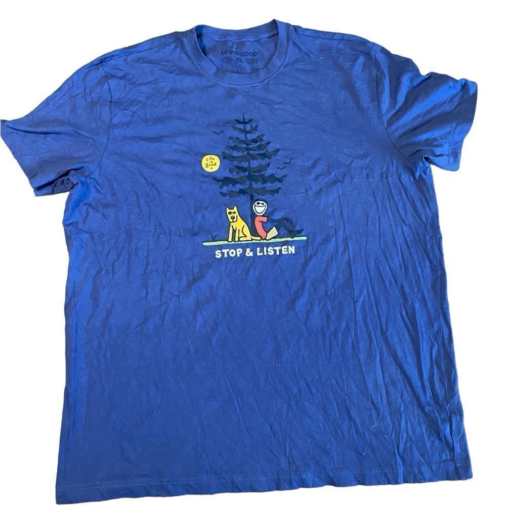 Life is Good Stop & Listen Tshirt